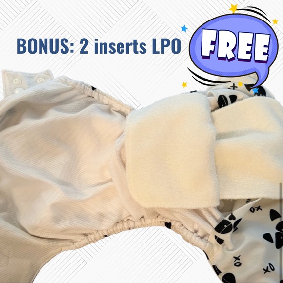 🇨🇦👍*GUC* OMAIKI | 10 lbs | Cloth Diaper- Panda - Inserts included ‼️read - Picture 8 of 10